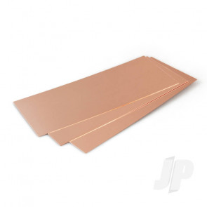 K&S 259 Copper Sheet Plate 4" x 10" x .025" (1 pcs)
