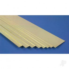K&S 8229 Brass Strip Sheet Plate Flat Bar 2" x 12" x .093" (1 pcs)