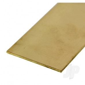 K&S 8231 Brass Strip Sheet Plate Flat Bar 1/2" x 12" x .016" (1 pcs)