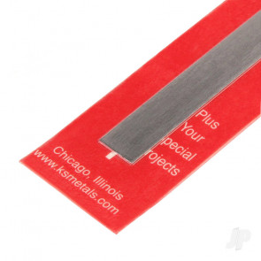 K&S 8280 Aluminium Strip Sheet Plate Flat Bar 3/8" x 12" x .016" (1 pcs)