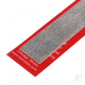 K&S 8282 Aluminium Strip Sheet Plate Flat Bar 3/4" x 12" x .016" (1 pcs)