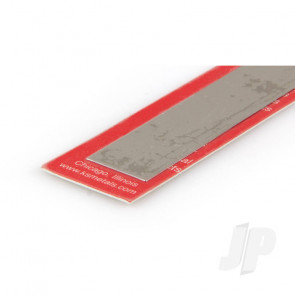 K&S 87153 Stainless Steel Strip Sheet Plate Flat Bar 3/4" x 12" x .012" (1 pcs)