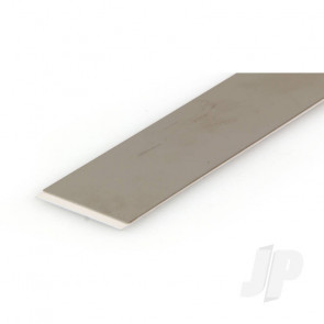 K&S 57155 Stainless Steel Strip Sheet Plate Flat Bar 1" x 12" x .012" (1 pcs)