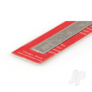 K&S 87157 Stainless Steel Sheet Plate Flat Bar 1/2"  x 12" x .018"/26ga. (1 pcs)