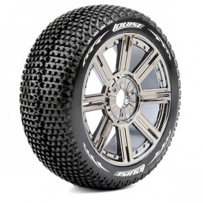 Louise RC B-Turbo 1/8 Super Soft (17mm Hex) Wheels & Tyres (Pair)