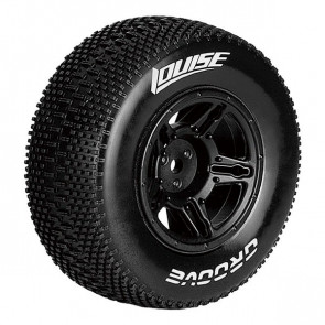Louise RC SC-Groove 1/10 Super Soft Slash Rear / Slash 4x4 Wheels & Tyres (Pair)