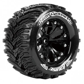 Louise RC MT-Cyclone 1/10 Soft 0 ET EP Stampede Wheels & Tyres (Pair)