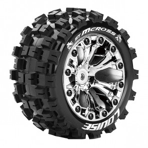 Louise RC ST-Mcross 1/10 Soft 0 ET EP Stampede 2WD Wheels & Tyres (Pair)
