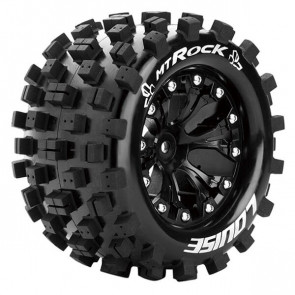 Louise RC MT-Rock 1/10 Soft 1/2 ET GP Jato 2WD Rear Wheels & Tyres (Pair)