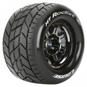 Louise RC MT-Rocket 1/8 Sport 0 ET (17mm Hex) Wheels & Tyres (Pair)