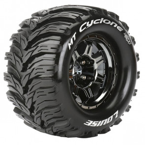 Louise RC MT-Cyclone 1/8 Sport 0 ET (17mm Hex) E-Revo Wheels & Tyres (Pair)