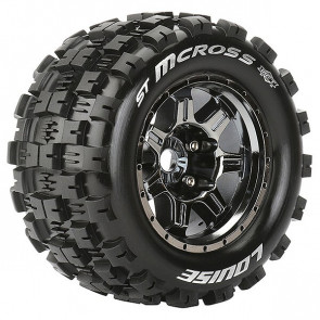 Louise RC ST-Mcross 1/8 Sport 1/2 ET (17mm Hex) Wheels & Tyres (Pair)