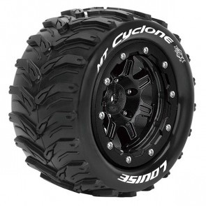 Louise RC MT-Cyclone T-Maxx Soft 1/2 ET (17mm Hex) Wheels & Tyres (Pair)