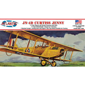 Atlantis Models 1:48 Curtiss Jenny JN-4 Aeroplane Plastic Model Kit