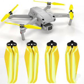 Master Airscrew STEALTH Propeller Props Set - Yellow - DJI Air 2S RC Drone