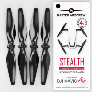 Master Airscrew STEALTH Propeller Props Set Black - DJI Mavic Air Drone