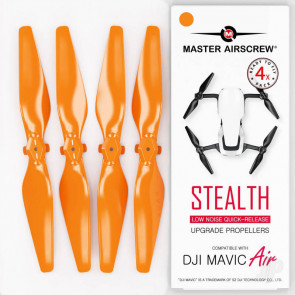 Master Airscrew STEALTH Propeller Props Set Orange - DJI Mavic Air Drone