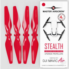 Master Airscrew STEALTH Propeller Props Set Red - DJI Mavic Air Drone