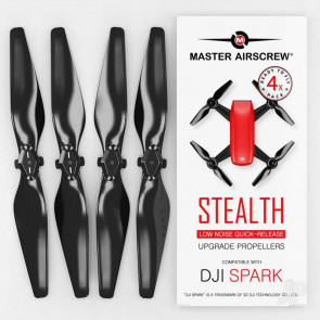 Master Airscrew STEALTH Propeller Props Set Black - DJI Spark Drone