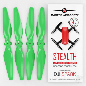 Master Airscrew STEALTH Propeller Props Set Green - DJI Spark Drone