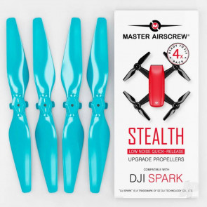 Master Airscrew STEALTH Propeller Props Set Blue - DJI Spark Drone