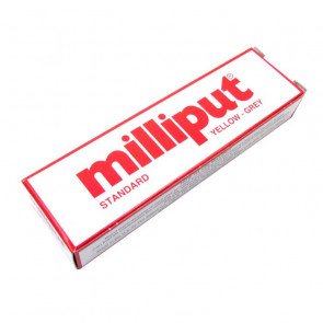 Milliput Standard Yellow-Grey Epoxy Putty Filler Adhesive (113.4g) For Sculpting Models Repair