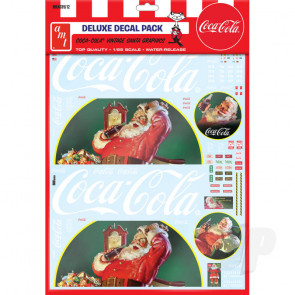 AMT 1:25 Vintage Coca-Cola Santa Claus Big Rig Graphics For Plastic Kits
