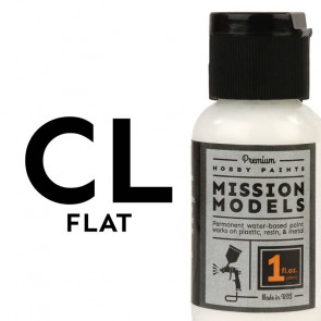 Mission Models Flat Clear Coat (1oz) Acrylic Airbrush Paint