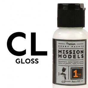 Mission Models Gloss Clear Coat (1oz) Acrylic Airbrush Paint