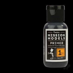 Mission Models Gloss Black Base for Chrome (1oz) Acrylic Airbrush Paint