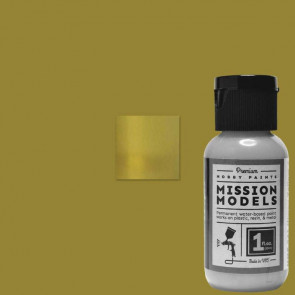 Mission Models Pearl Solid Gold (1oz) Acrylic Airbrush Paint