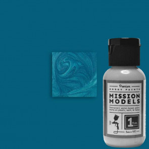 Mission Models Iridescent Turquoise (1oz) Acrylic Airbrush Paint