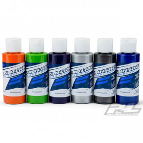 PROLINE RC CAR BODY PAINT SECONDARY COLOURS 6 PACK (6x60ml) For Airbrush