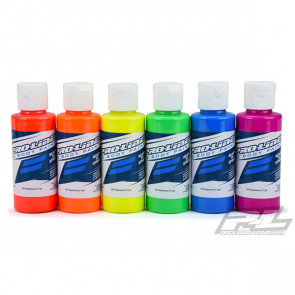 PROLINE RC CAR BODY PAINT FLUORESCENT NEON 6 PACK (6x60ml) For Airbrush