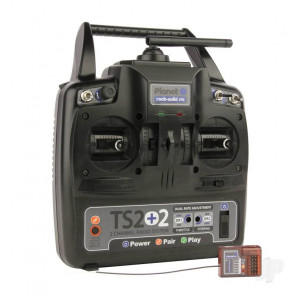 TS2+2 Planet 2 Channel 2.4GHz Stick Radio System with 2 Aux Channels