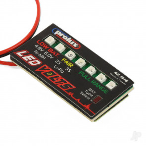 Prolux RC Model LED Battery Onboard Volt Meter 2-3s LiPo 4-5 cell NiMH
