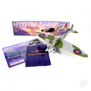 Spitfire IXe Large Balsa Freeflight Kit with History Sheet & Pilot Logbook