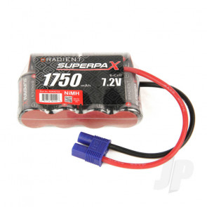 Radient NiMH Battery 7.2V 1750mAh 2/3A 4-2 SBS-Flat Pack EC3 Connector Plug