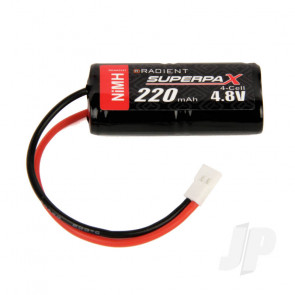 Radient NiMH Battery 4.8V 220mAh 1-2AAA Stick Pack, Micro SC, TR, ALL, MIC
