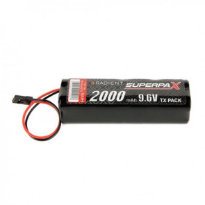 Radient NiMH Battery 9.6V 2000mAh AA Square Tx Pack