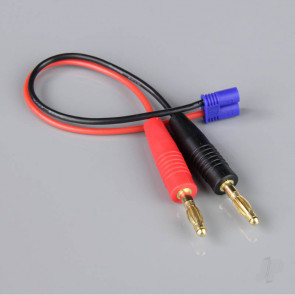 Radient Charge Lead, 4mm Bullet to EC2 Male, 18AWG, 150mm (ESC End) 