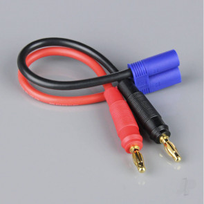 Radient Charge Lead, 4mm Bullet to EC5 Male, 12AWG, 150mm (ESC End) 