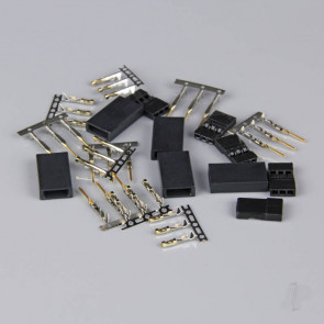 Radient Hitec / JR Connectors Pairs with Gold Pins (5 pcs) 
