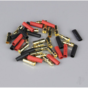 Radient 3.5mm Gold Connector Pairs including Heat Shrink (10 pcs) 
