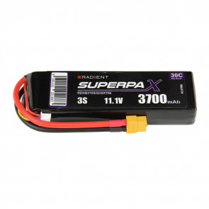 Radient 3700mAh 3S 11.1v 30C RC LiPo Battery w/ XT60 Connector Plug