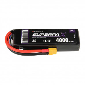 Radient 4000mAh 3S 11.1v 30C RC LiPo Battery w/ XT60 Connector Plug