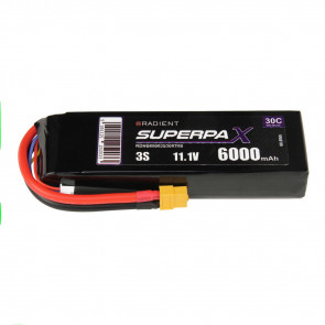 Radient 6000mAh 3S 11.1v 30C RC LiPo Battery w/ XT60 Connector Plug