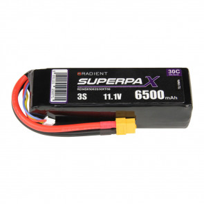 Radient 6500mAh 3S 11.1v 30C RC LiPo Battery w/ XT60 Connector Plug