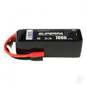 Radient 6S 7000mAh 22.2V 80C Lipo Battery w/ AS150 Connector