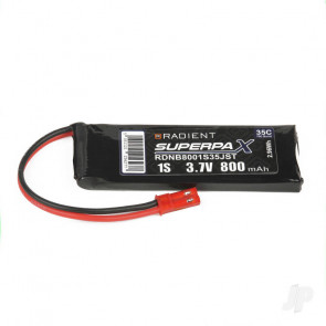 Radient LiPo Battery 1S 800mAh 3.7V 35C w/JST Connector